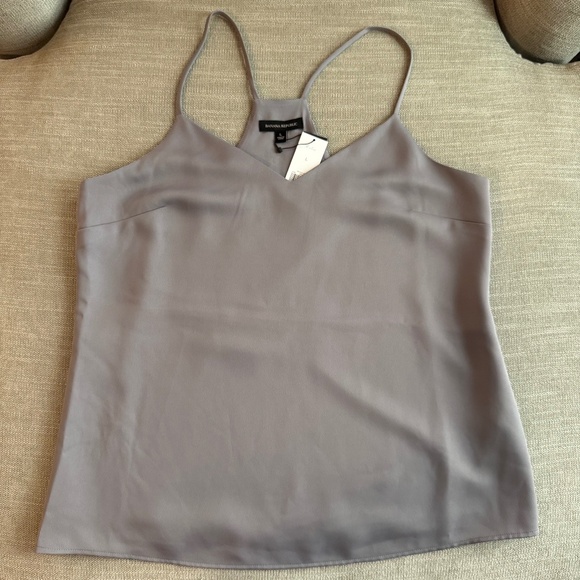 Banana Republic Gray Lined Camisole Tank Top NWT Size L - Picture 1 of 5